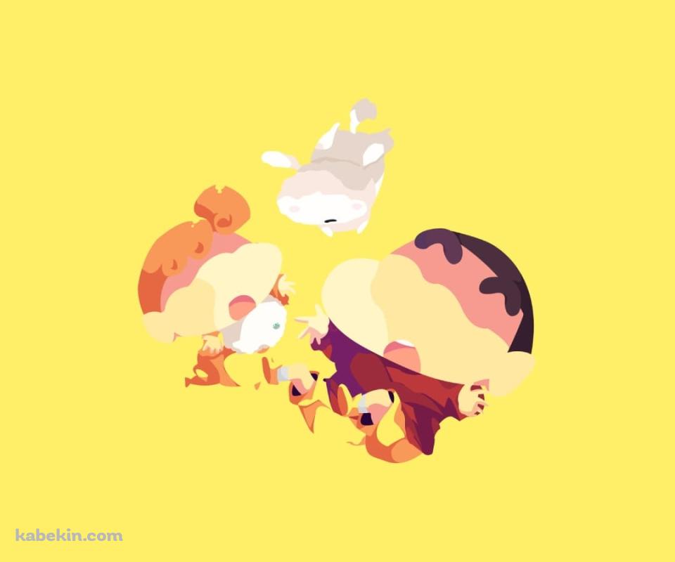 クレヨンしんちゃん シロ みさえのAndroidの壁紙(960px x 800px) スマホ用