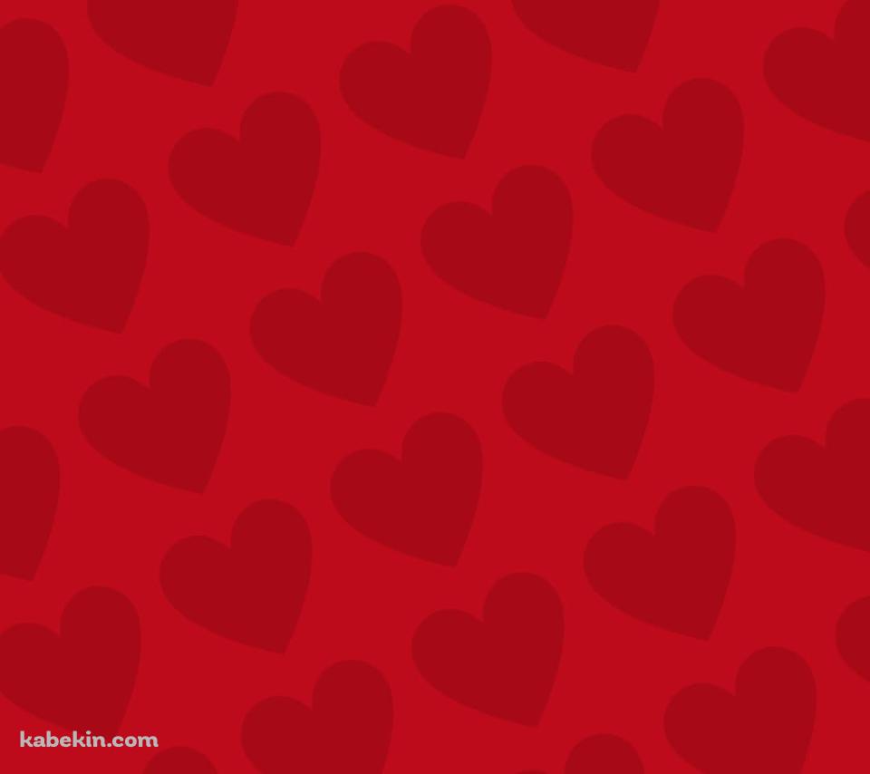 ビビッド・レッド ハートのロゴのAndroidの壁紙(960px x 854px) スマホ用