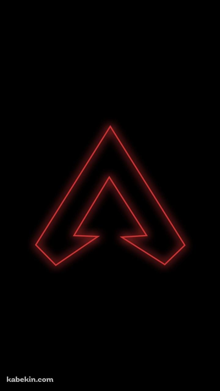赤く光るAPEXのロゴのAndroidの壁紙(720px x 1280px) スマホ用