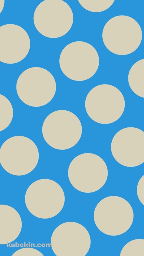 水色のドット柄のAndroidの壁紙(480px x 854px) スマホ用