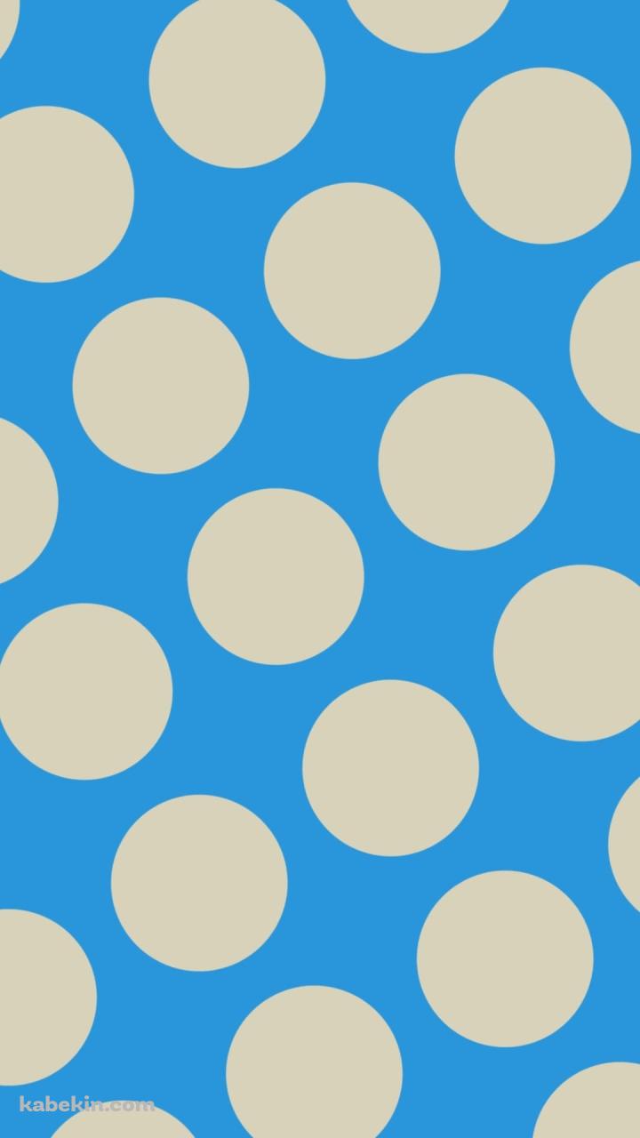 水色のドット柄のAndroidの壁紙(720px x 1280px) スマホ用