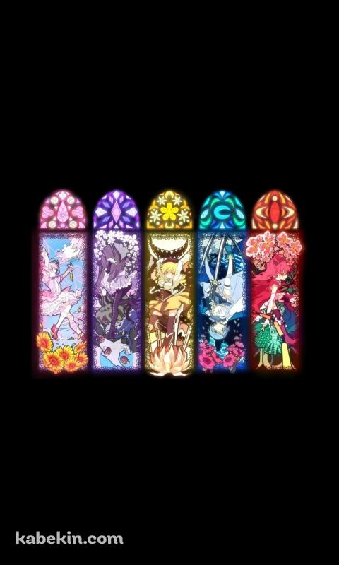 まどマギ 暁美 ほむら 鹿目 まどか 巴 マミ 美樹 さやか 佐倉 杏子のAndroidの壁紙(480px x 800px) スマホ用