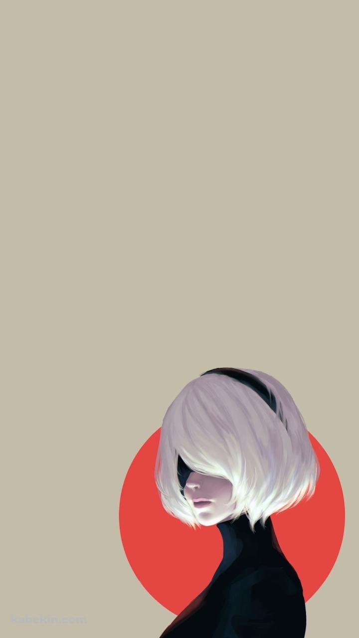 ニーア・オート・マタ 2B 夕陽のAndroidの壁紙(720px x 1280px) スマホ用