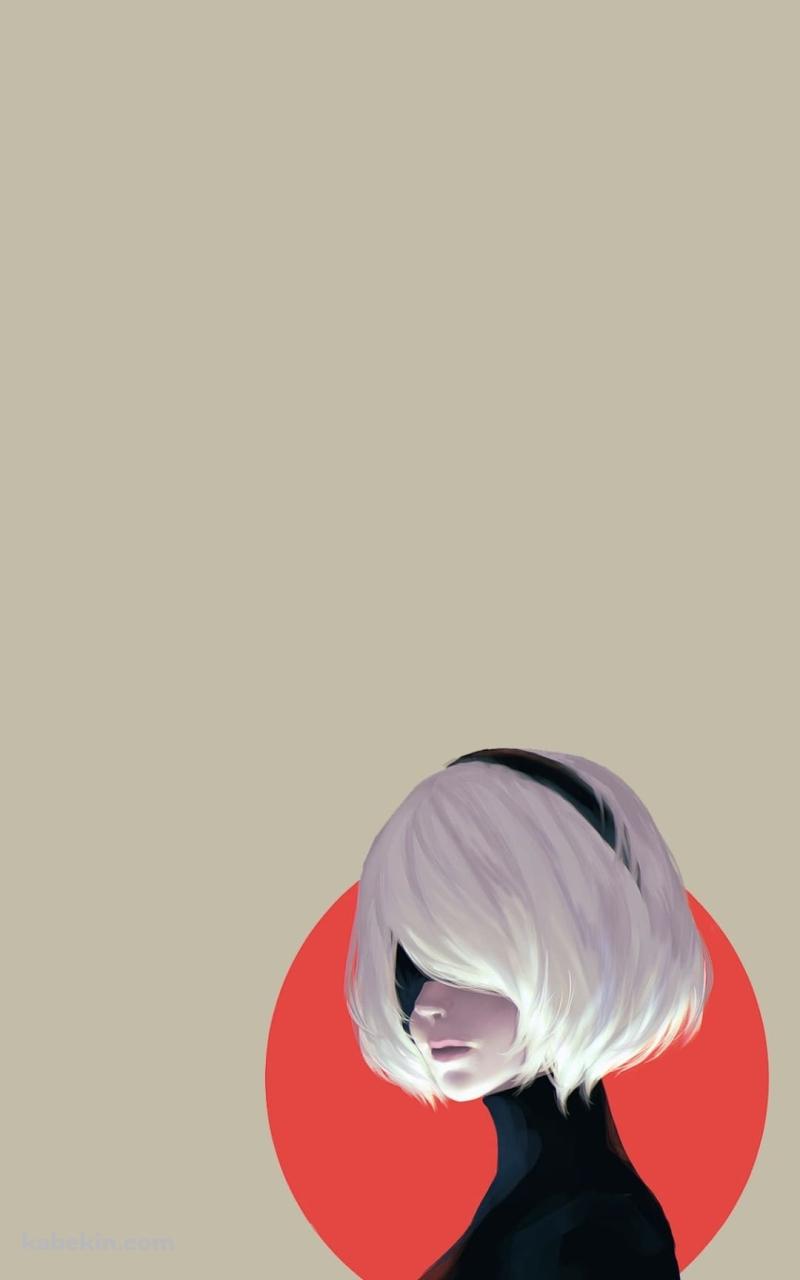 ニーア・オート・マタ 2B 夕陽のAndroidの壁紙(800px x 1280px) スマホ用