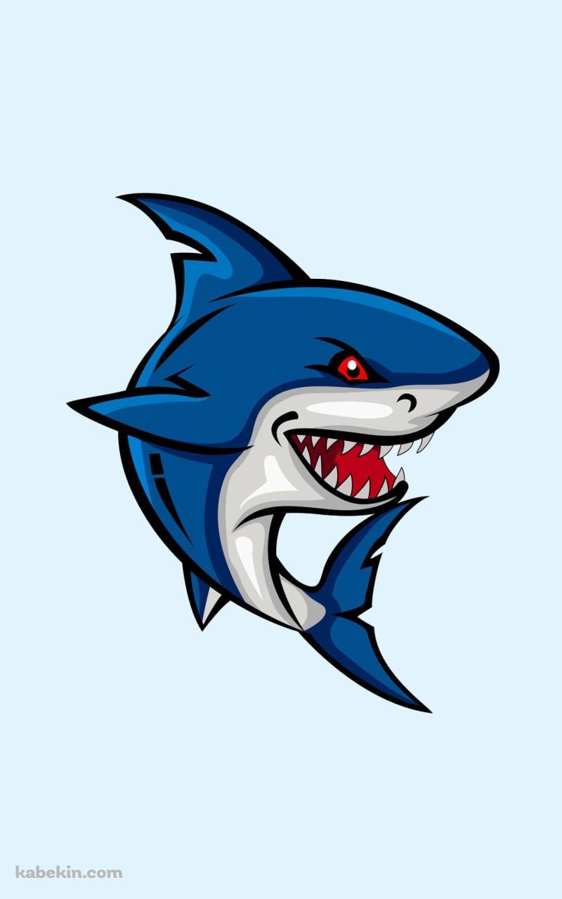 かっこいい青い鮫のAndroidの壁紙(800px x 1280px) スマホ用