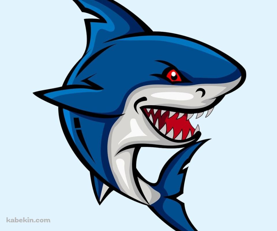 かっこいい青い鮫のAndroidの壁紙(960px x 800px) スマホ用