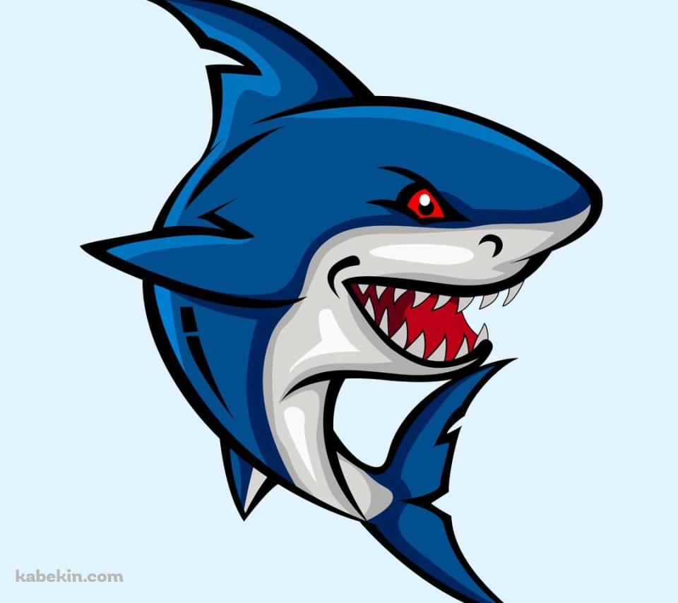 かっこいい青い鮫のAndroidの壁紙(960px x 854px) スマホ用