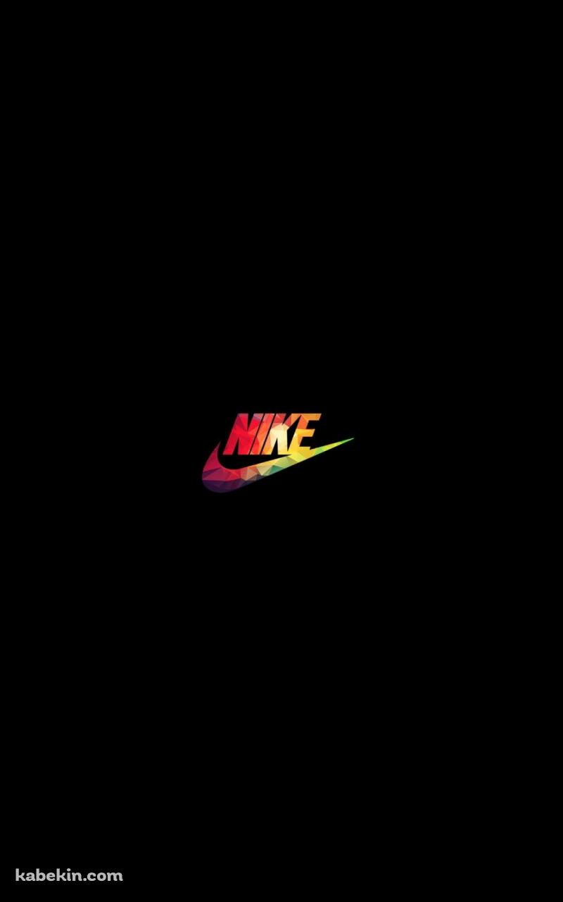 NIKE 虹色のロゴのAndroidの壁紙(800px x 1280px) スマホ用