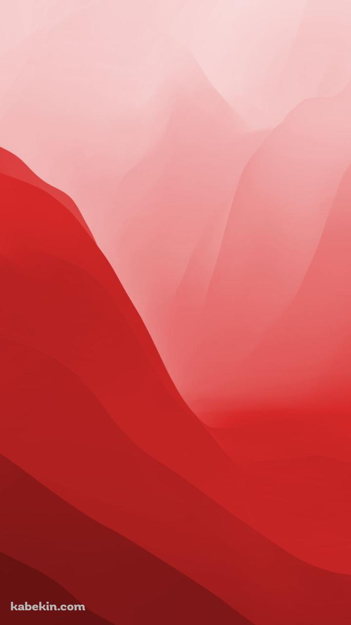 濃淡のある赤のグラデーション 山のAndroidの壁紙(720px x 1280px) スマホ用