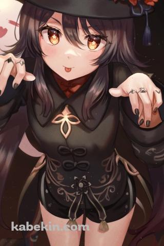 原神 胡桃 フータオのAndroidの壁紙(320px x 480px) スマホ用