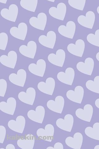 淡いパステルカラー 紫のハートのロゴのAndroidの壁紙(320px x 480px) スマホ用