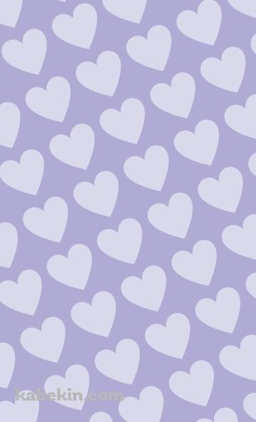 淡いパステルカラー 紫のハートのロゴのAndroidの壁紙(360px x 592px) スマホ用