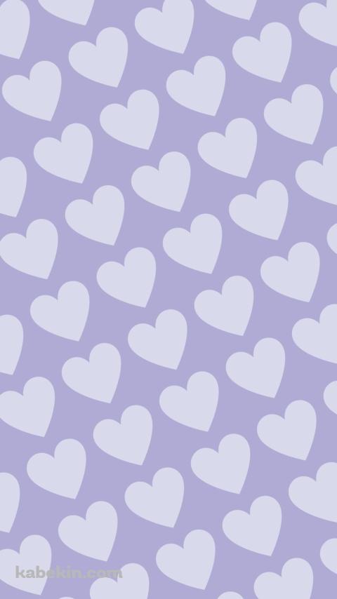 淡いパステルカラー 紫のハートのロゴのAndroidの壁紙(480px x 854px) スマホ用