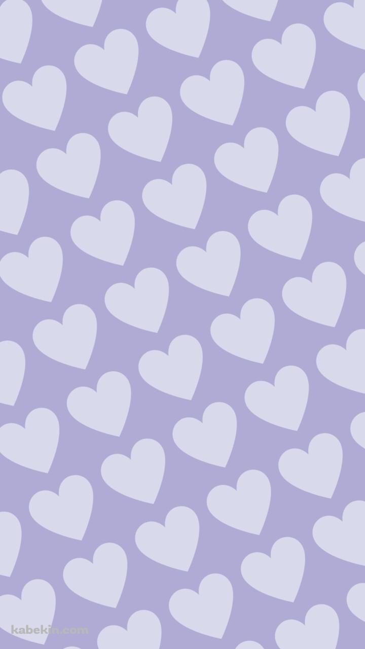 淡いパステルカラー 紫のハートのロゴのAndroidの壁紙(720px x 1280px) スマホ用