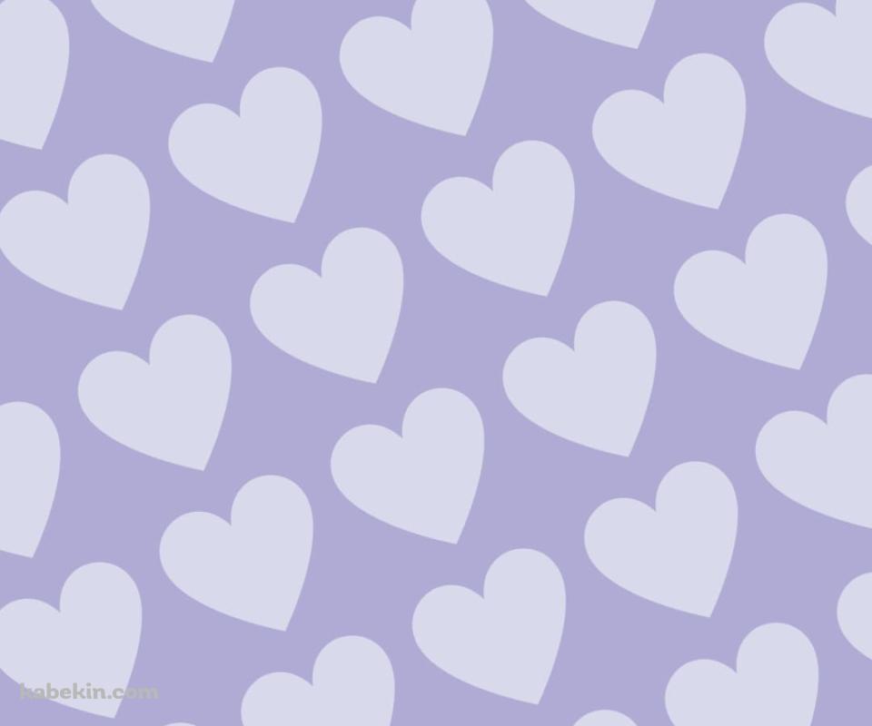 淡いパステルカラー 紫のハートのロゴのAndroidの壁紙(960px x 800px) スマホ用