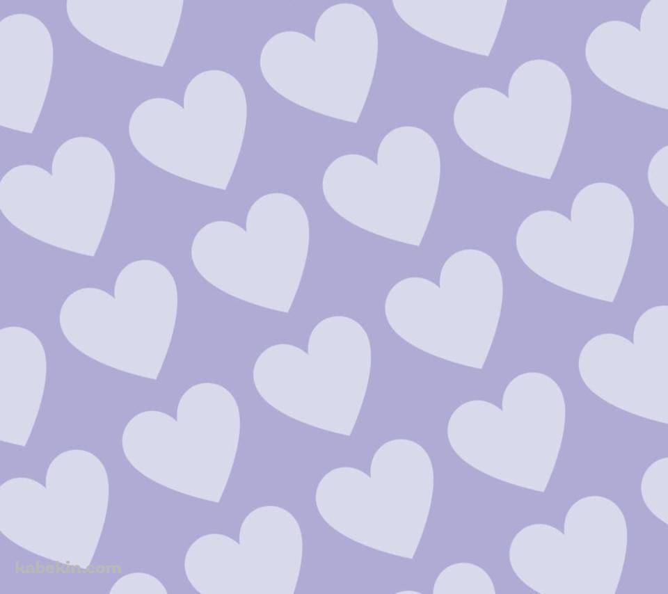淡いパステルカラー 紫のハートのロゴのAndroidの壁紙(960px x 854px) スマホ用