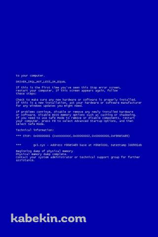 Windows PC ブルースクリーンのAndroidの壁紙(320px x 480px) スマホ用