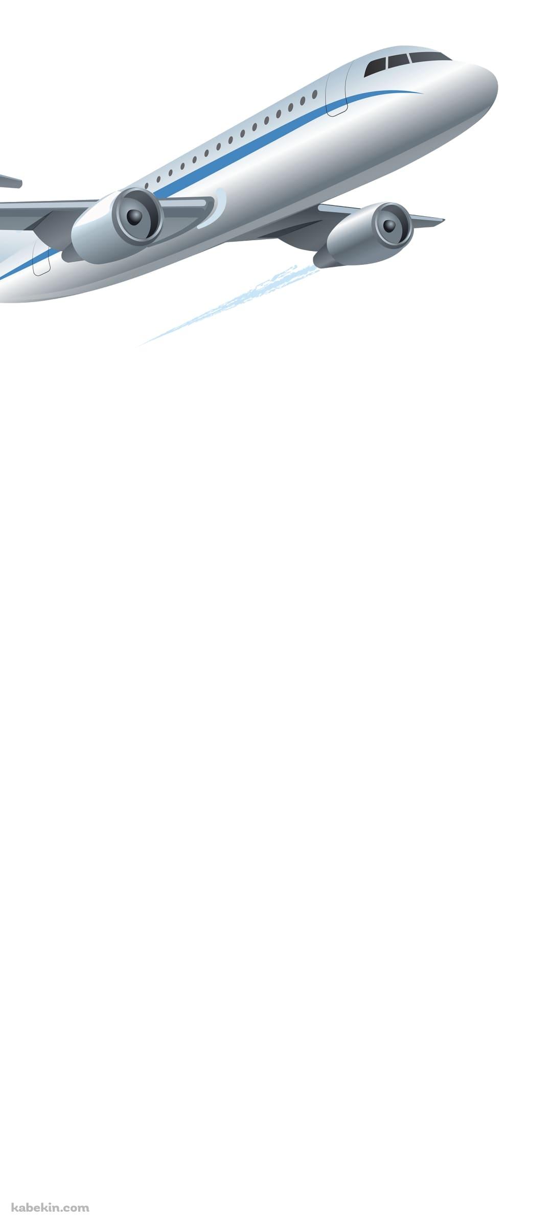 飛行機 フライト イラストのAndroidの壁紙(1080px x 2400px) スマホ用