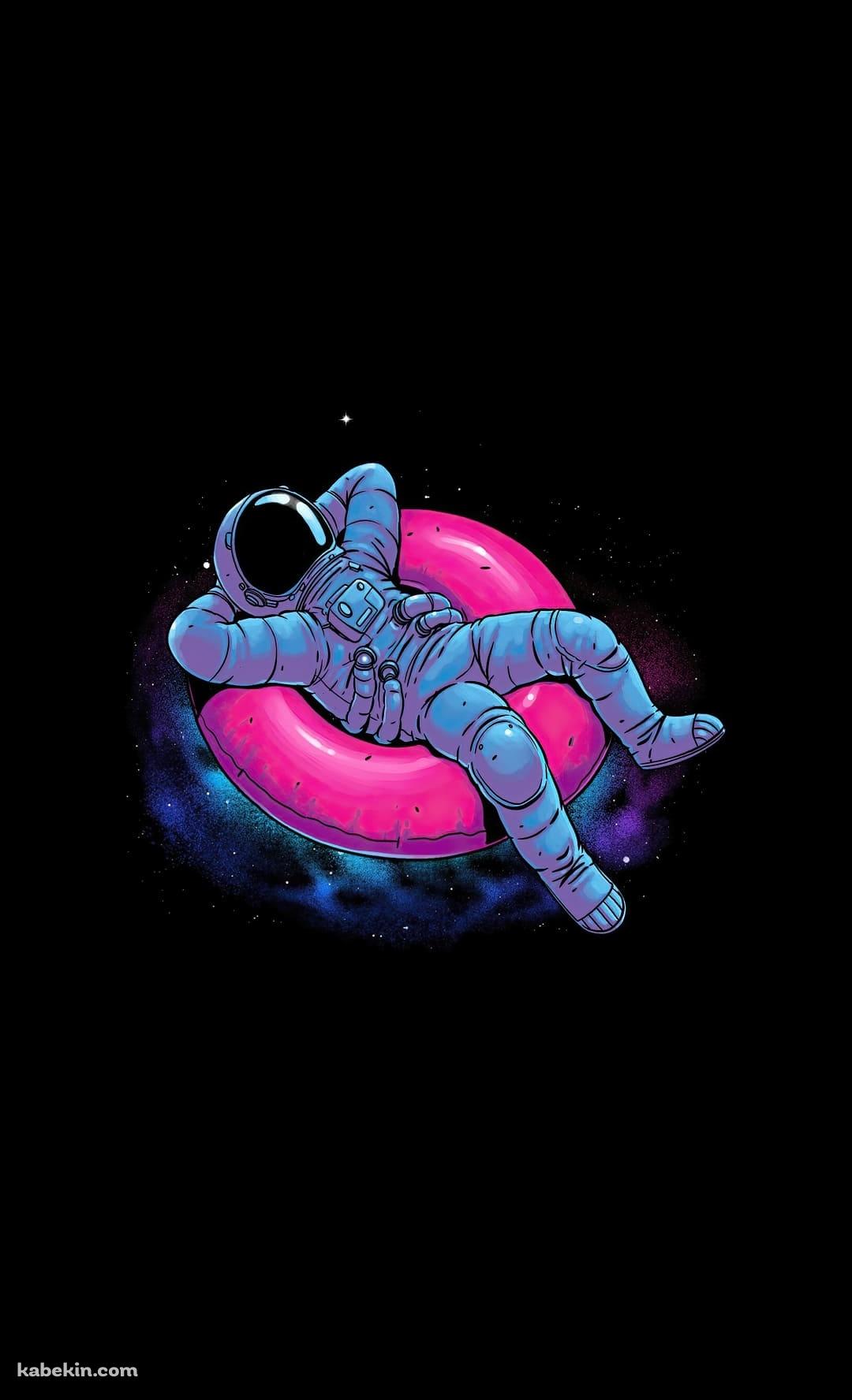 リラックスする宇宙飛行士 浮き輪のAndroidの壁紙(1080px x 1776px) スマホ用