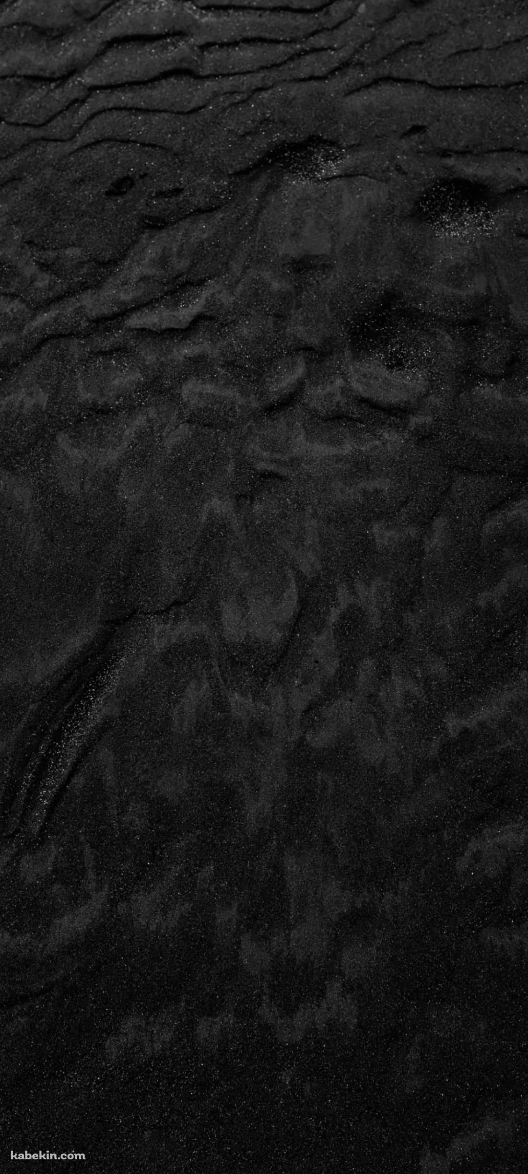 ザラついた黒いテクスチャーのAndroidの壁紙(1080px x 2400px) スマホ用