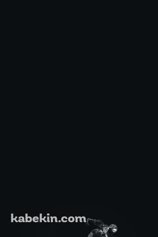 かっこいい黒のバイク チョッパーのAndroidの壁紙(320px x 480px) スマホ用