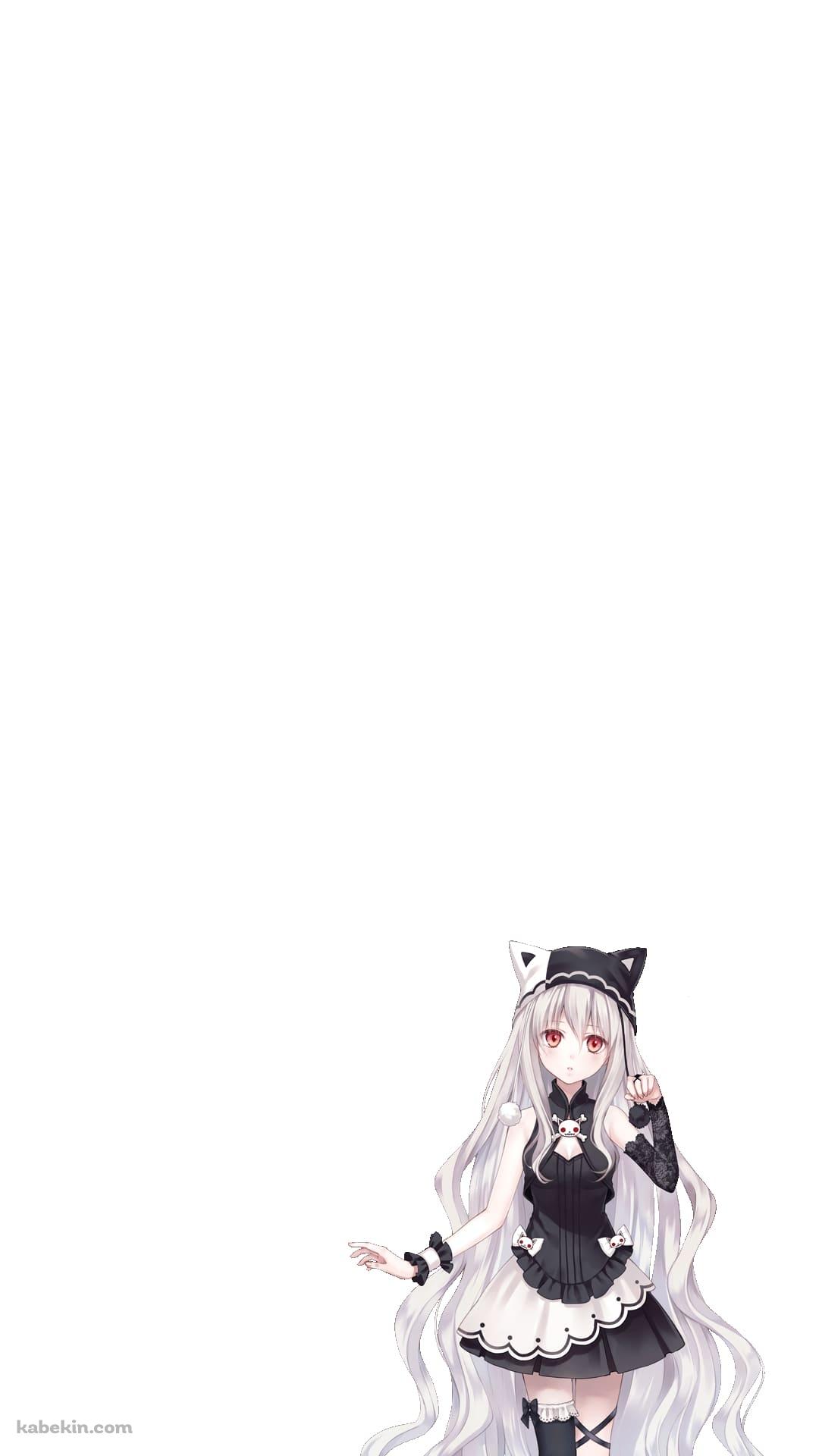 ゴスロリ 猫耳 女の子のAndroidの壁紙(1080px x 1920px) スマホ用