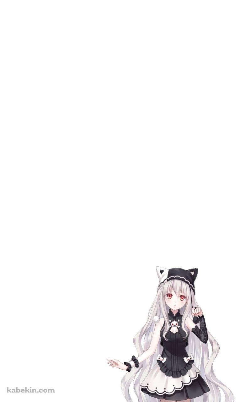 ゴスロリ 猫耳 女の子のAndroidの壁紙(800px x 1280px) スマホ用
