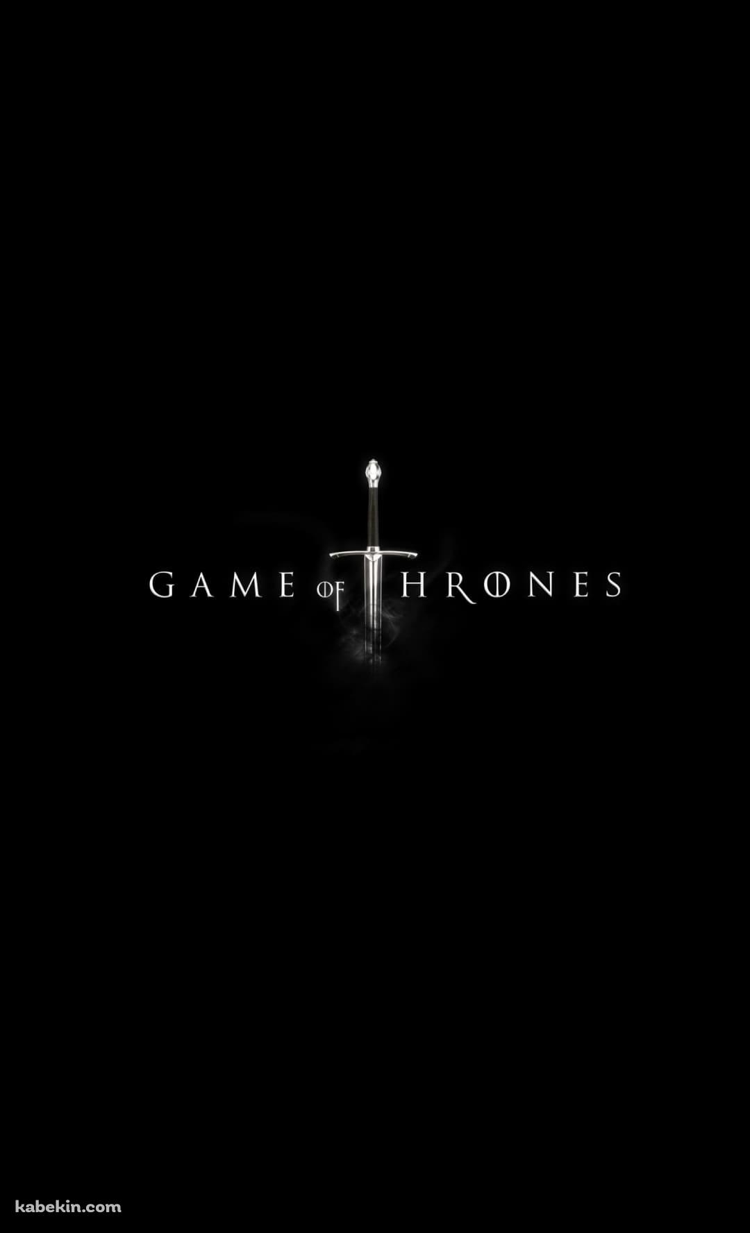 GAME OF THRONES ゲーム オブ スローンズ ロゴのAndroidの壁紙(1080px x 1776px) スマホ用