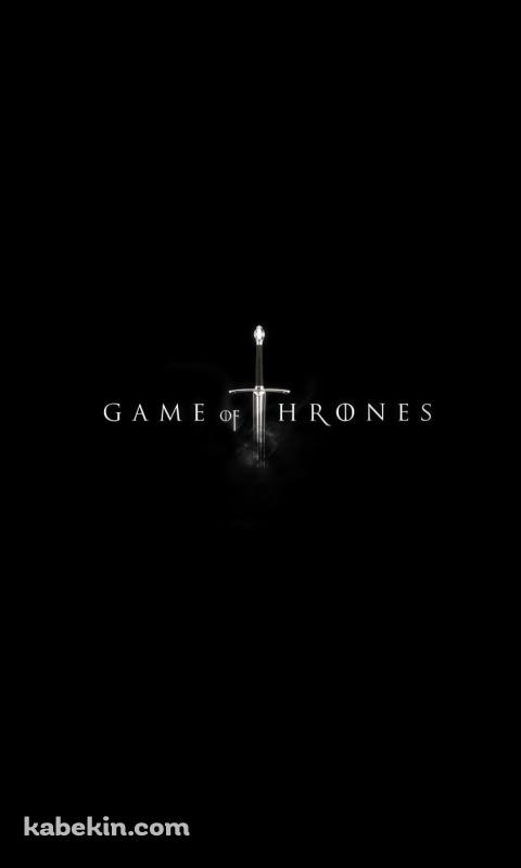 GAME OF THRONES ゲーム オブ スローンズ ロゴのAndroidの壁紙(480px x 800px) スマホ用