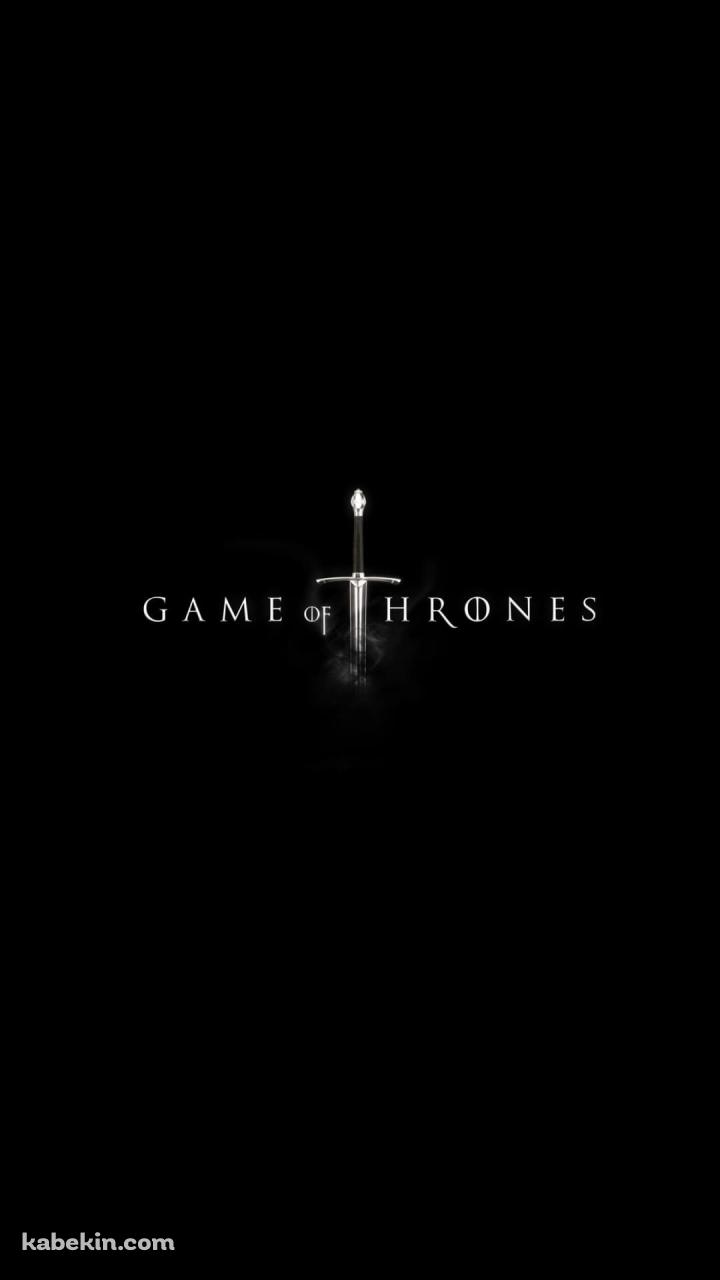 GAME OF THRONES ゲーム オブ スローンズ ロゴのAndroidの壁紙(720px x 1280px) スマホ用