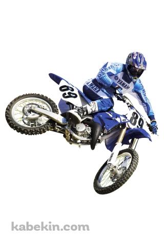 モトクロス ライダー 青のAndroidの壁紙(320px x 480px) スマホ用