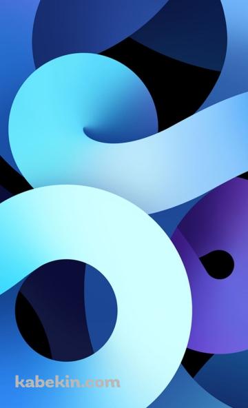 かっこいい青い螺旋のAndroidの壁紙(360px x 592px) スマホ用