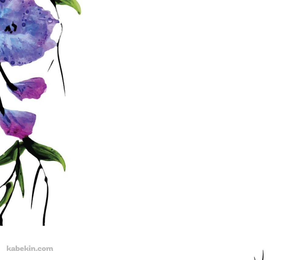 朝顔のフレームのAndroidの壁紙(960px x 854px) スマホ用