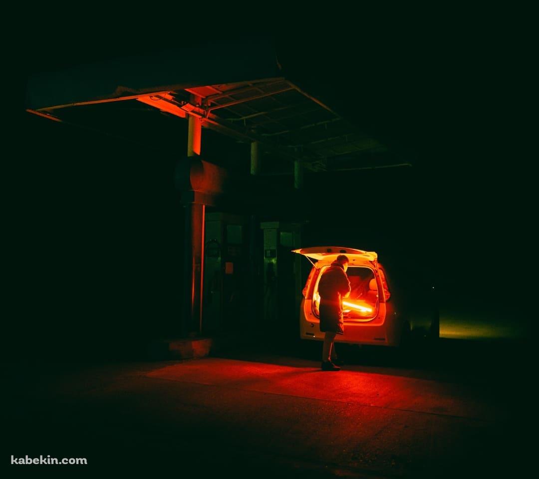 夜 車と人のAndroidの壁紙(1080px x 960px) スマホ用