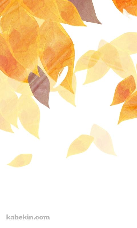 秋 紅葉のイラストのAndroidの壁紙(480px x 800px) スマホ用