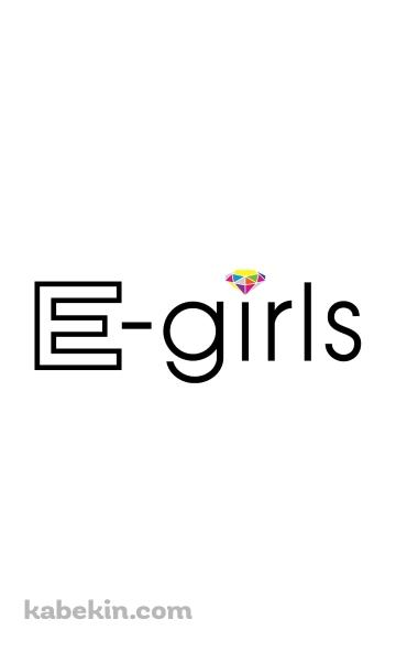 E-girls ロゴ カラフルなダイヤモンドのAndroidの壁紙(360px x 592px) スマホ用