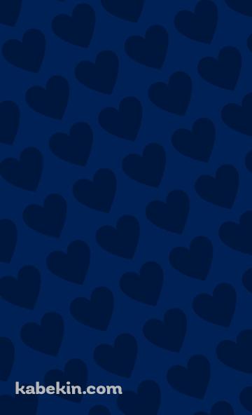 インディゴ・ブルー ハートのロゴのAndroidの壁紙(360px x 592px) スマホ用