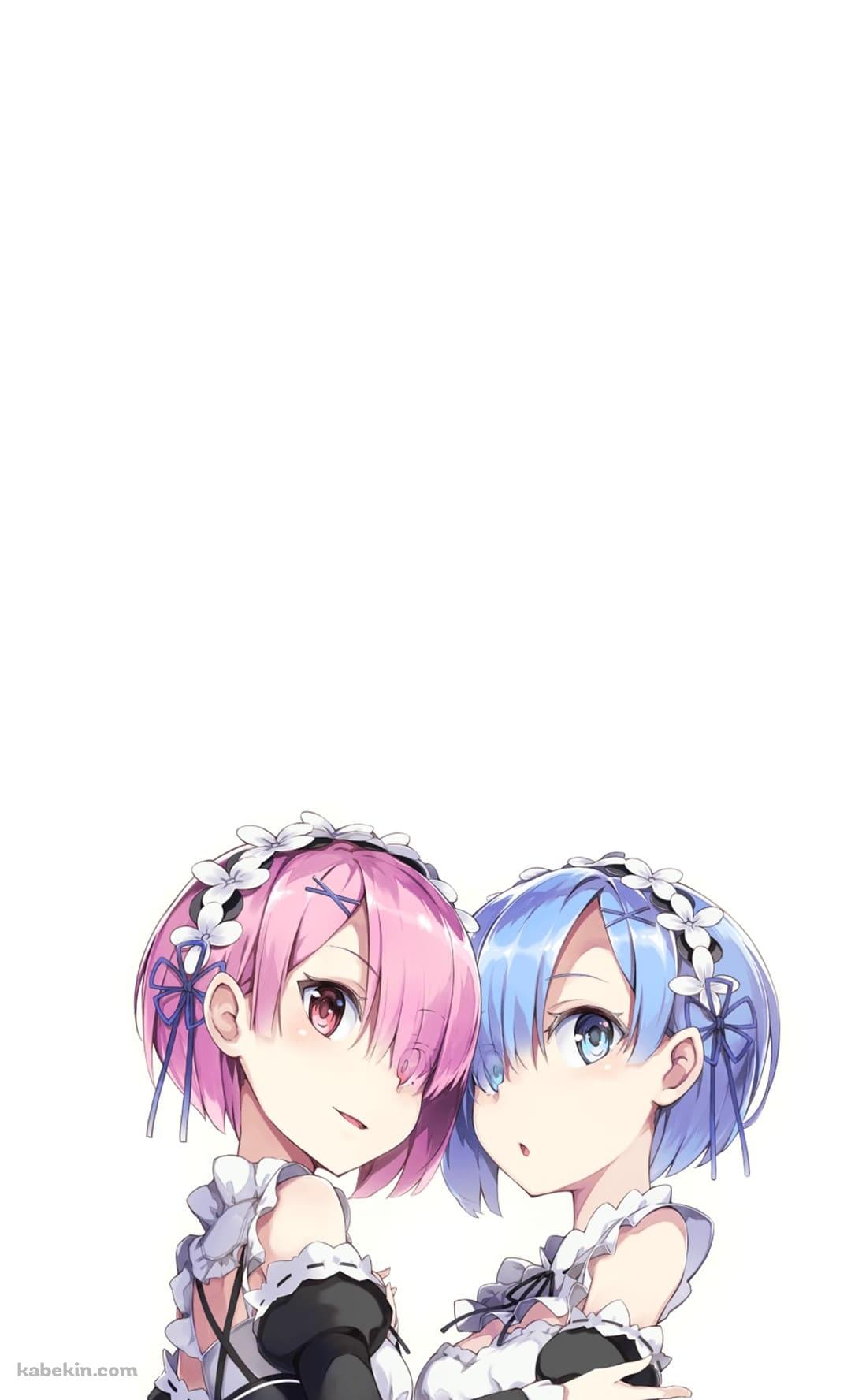 Re:ゼロから始める異世界生活 ラム レムのAndroidの壁紙(1080px x 1776px) スマホ用