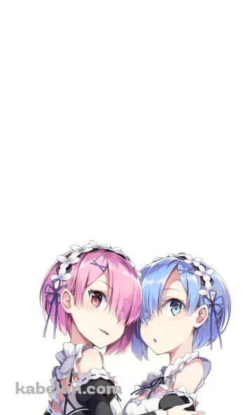 Re:ゼロから始める異世界生活 ラム レムのAndroidの壁紙(360px x 592px) スマホ用