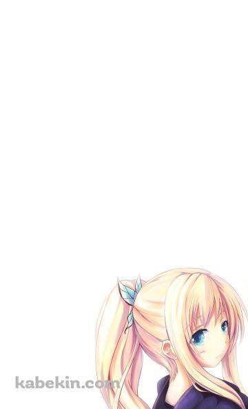 浴衣を着たブロンドの女の子のAndroidの壁紙(360px x 592px) スマホ用