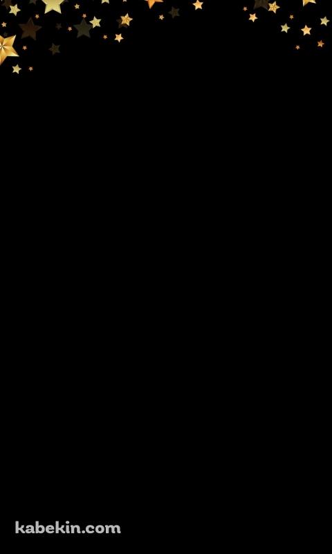 キラキラの金色の星のAndroidの壁紙(480px x 800px) スマホ用