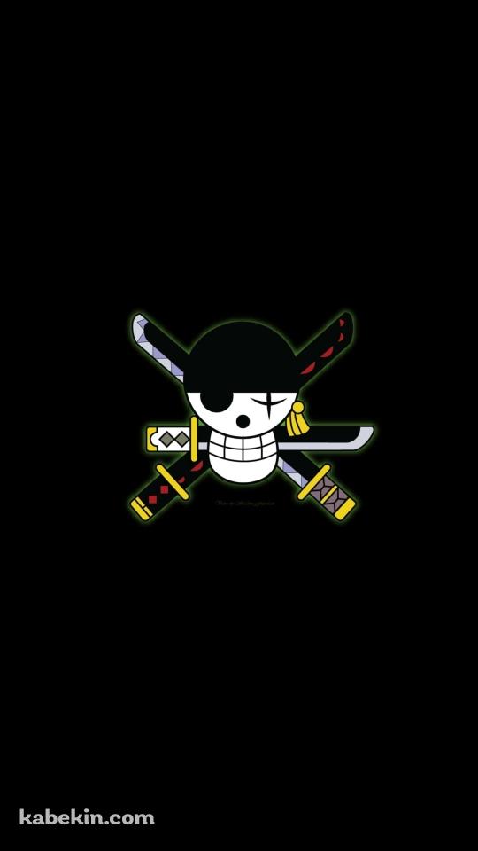ONE PIECE ロロノア・ゾロ 三刀流のマークのAndroidの壁紙(540px x 960px) スマホ用