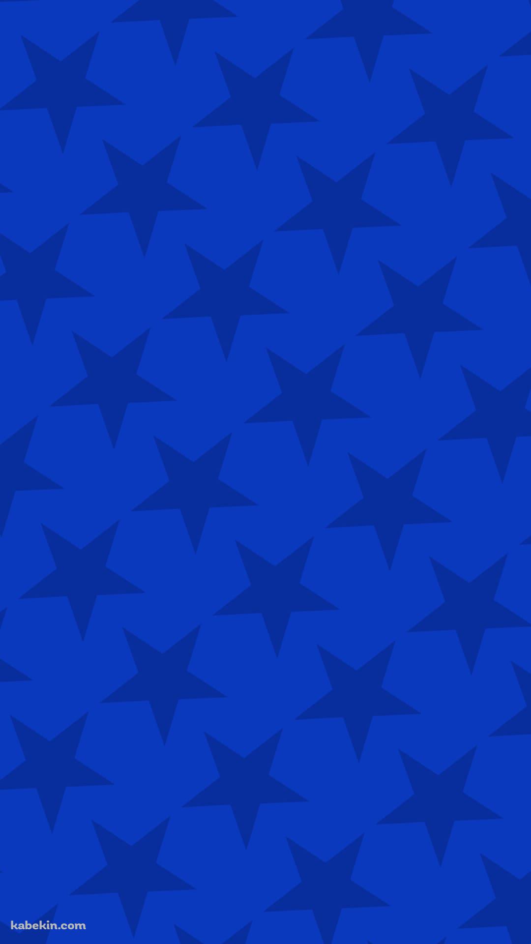 ビビッド・ブルー 星のロゴのAndroidの壁紙(1080px x 1920px) スマホ用
