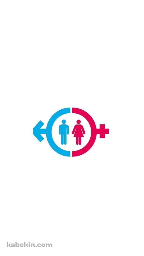 トイレのマークのAndroidの壁紙(480px x 854px) スマホ用