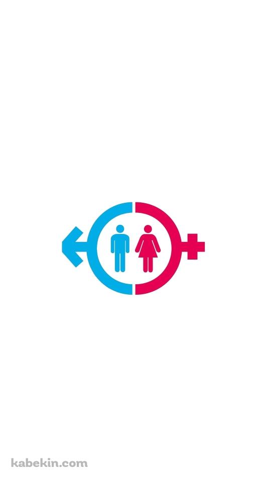 トイレのマークのAndroidの壁紙(540px x 960px) スマホ用