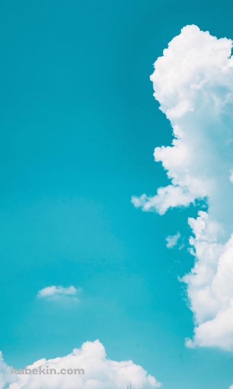 綺麗な青空と黄色いビルのAndroidの壁紙(480px x 800px) スマホ用