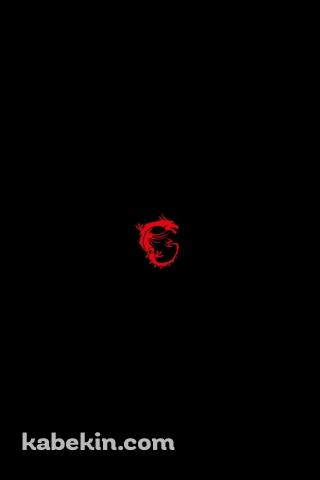 MSI 赤いドラゴンのAndroidの壁紙(320px x 480px) スマホ用