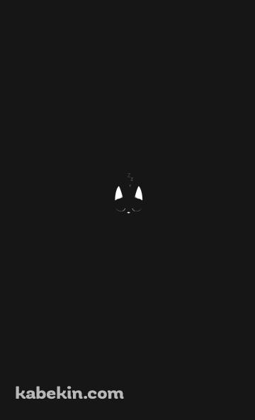 ミニマル 黒猫 シンプルのAndroidの壁紙(360px x 592px) スマホ用