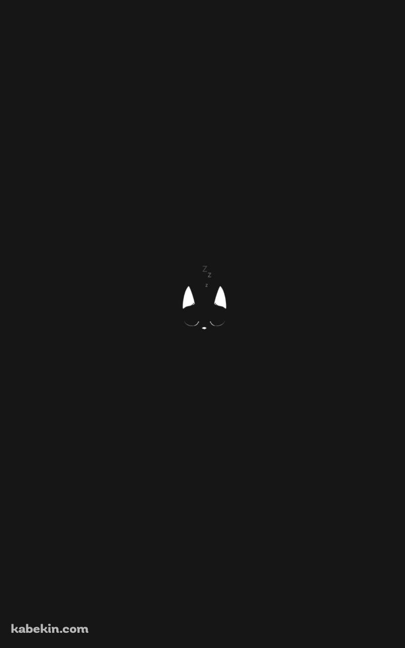 ミニマル 黒猫 シンプルのAndroidの壁紙(800px x 1280px) スマホ用