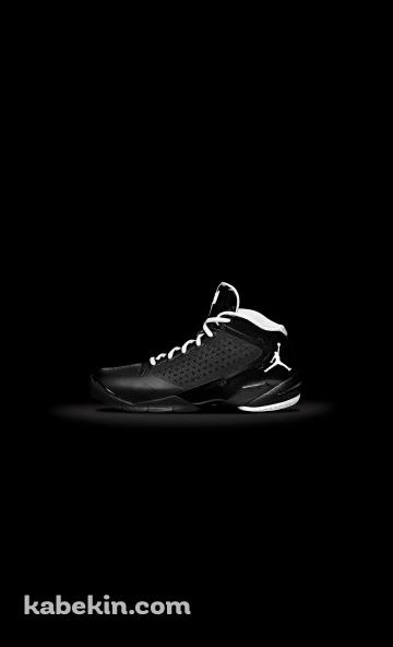 NIKE 黒のジョーダン 靴のAndroidの壁紙(360px x 592px) スマホ用